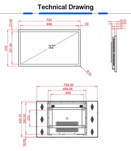 IPS 32 Zoll Wand montage Horizontal oder Vertikal Display Android Wifi 32 Zoll LCD Touchscreen Monitor - Product Image 6