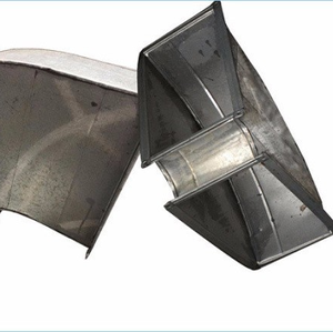 อุปกรณ์ระบายอากาศของโรงแรมชุบสังกะสีแบบเชื่อมได้อย่างเต็มที่ท่อระบายควันควันสำหรับห้องครัวส่วนกลางที่ได้รับการรับรองการตัดโค้ง - Product Image 1