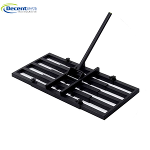 Poignée en T Longueur Réglable Jardin Jardin Terrain de Golf Pâturage Outil d'entretien de la pelouse Râteau de niveau de pelouse en acier inoxydable - Product Image 2