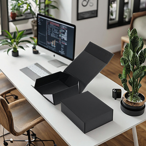 Custom Foldable Magnetic Closure Self-Erecting Matte Paperboard <b>Gift</b> <b>Box</b> for Cosmetic Packaging - Product Image 2