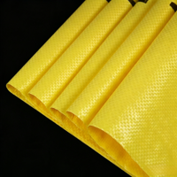 Sacs tissés en PP jaunes de 25 kg pour l'agriculture, sacs d'emballage en plastique, sacs pour aliments et céréales, sacs à riz, impression personnalisée, vente en gros