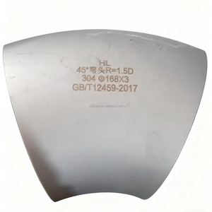 מרפק פלדה מלוטשת גבוהה נירוסטה 90 מעלות ss304/316 עמידות בפני קורוזיה עבור קווים כימיים גז מים מרותכים סוג חלק - Product Image 5