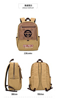 Mochila de Lona de Alta Calidad con Diseño Nuevo, Estilo Anime, para Estudiantes, Compras y Actividades al Aire Libre