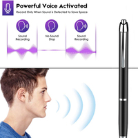 Stylo de détection de puissance Intellint vente en gros Réduction du bruit Interface USB Enregistrement audio Format MP3 WAV Enregistreur à commande vocale