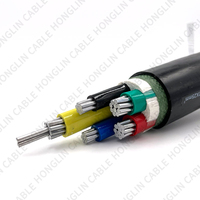 0,6/1kV 4-adrig 25mm 70mm 120mm 150mm 240 mm2 CU/XLPE/PVC-Elektrokabel Draht Stromkabel Preis pro Meter