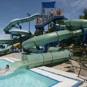Aqua Water Play Kids Tube Slide Set Parque de fibra de vidrio Juguetes Equipo para piscina Precio de venta - Product Image 1