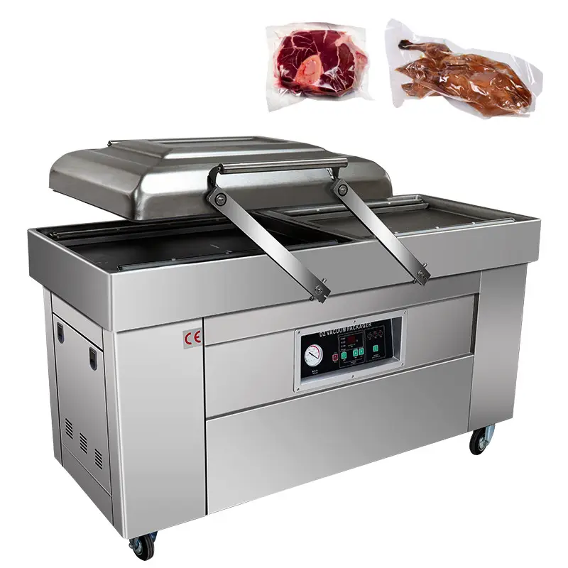 DZ500 Chamber Food Vacuum Sealer Machine Meat Vacuum Sealing Packaging Machine Powder Packer