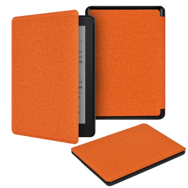Simple Lightweight Textured Fabric Case for 6.8 Inch Kindle Paperwhite 11th Gen 2021 M2L3EK/M2L4EK Auto Sleep/Wake Function