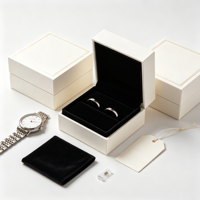 Boîte cadeau rigide personnalisée en papier pour bijoux, vente en gros, pour bagues, antichoc, rangement pour alliances, montres et bijoux