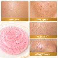 Gel Douche Exfoliant Corps à l'Arbutine et au Glutathion, Particules Gommantes à la Niacinamide, Nettoyage Doux et Nourrissant, OEM ODM