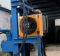Foreuse de puits d'eau électrique hydraulique portative sur roues, petite, 120 m de profondeur, 7,5 kW, pour l'agriculture YJC