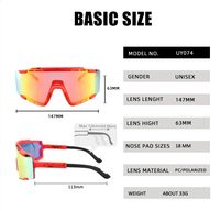 Lunettes de soleil de sport UV400, logo personnalisé imprimé, lunettes de soleil polarisées pour hommes et femmes, lunettes de course en plein air