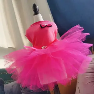 Groothandel Outdoor Elegante Strik Veelkleurige Puppyjurk Mode Sprankelende Prinsessenjurk Voor Huisdieren - Product Image 4