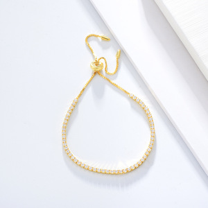 Catena in argento Sterling 925 di grande qualità 2mm/3mm bracciale Tennis in Zirconia molto lucido senza appannamento - Product Image 4