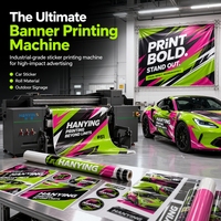 Máquina de Impresión UV Híbrida de Formato Grande de 1.9m para Cuero, Cartón KT, Papel Tapiz, Lona, Película Suave y Producción de Señales Comerciales