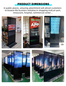 65 Inch Tầng Đứng <span class=keywords><strong>Lcd</strong></span> Màn Hình Cảm Ứng Quảng Cáo Thông Minh Máy Nghe Nhạc Quảng Cáo - Product Image 4