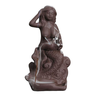 Quemador de Incienso de Cerámica con Borde Dorado, Portátil, Tipo Vaso, con Diseño Animal, No Tóxico, Libre de Plomo, para Navidad - Product Image 2