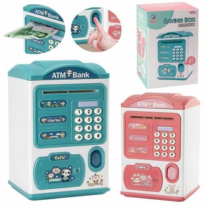 Hucha con contraseña y huella dactilar para niños, caja de ahorro de dibujos animados, juguete eléctrico para niños y niñas, regalos - Product Image 4