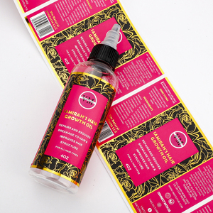 Tùy chỉnh không thấm nước tóc tăng trưởng dầu chai với nhãn tùy chỉnh, dính Bopp logo riêng in nhãn cho tóc dầu chai - Product Image 1