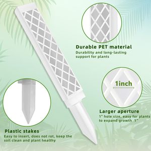 Lot de 2 supports de poteau en mousse en plastique <span class=keywords><strong>pour</strong></span> <span class=keywords><strong>plantes</strong></span> <span class=keywords><strong>grimpantes</strong></span> <span class=keywords><strong>pour</strong></span> application à la maison et au jardin. - Product Image 2