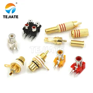 Rca Eengaatje Lotus Vrouwelijke Socket Zwart/Rood Rj45 Yaesu Heat Shrink Butt M16 Connector Cat6