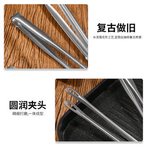 Pinzas para Barbacoa de Acero Inoxidable Estilo Retro con Diseño de Elefante, Mango Largo, Resistentes al Calor, Utensilios para Asar - Product Image 4