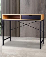 Table d'étude en bois pour ordinateur portable, bureau, d'écriture, bon marché, Design de Table, avec étagère pour livres, 1 pièce
