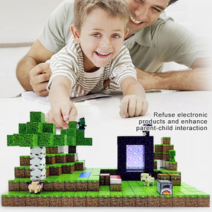 Jouet de puzzle en <span class=keywords><strong>cube</strong></span> magnétique en plastique personnalisé, petits blocs de construction magnétiques pour enfants, blocs magnétiques - Product Image 6