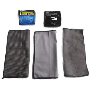 Kit de lavage auto en microfibre, 9 pièces, avec gants, serviettes, éponge à cire, brosse pour jantes, pour le nettoyage des véhicules - Product Image 2