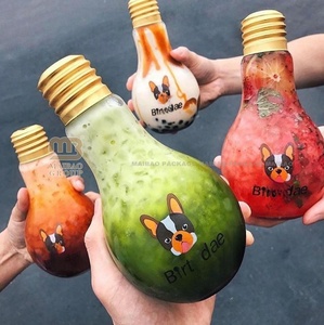 Frascos de bombillas con logotipo personalizado, tarros de plástico transparente para dulces, jarrón de bombillas, adornos navideños, contenedores de almacenamiento de bombillas con tapas - Product Image 5