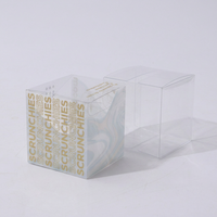 Caja de Embalaje de Plástico Acetato Transparente Personalizada, Caja de Embalaje Cuadrada Desechable para Juguetes, Patrón Rectangular para Cosméticos
