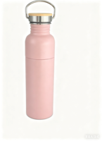 Botella de Agua Deportiva de Acero Inoxidable Personalizada con Logotipo, Multi-Capacidad, Sin Aislamiento, 420/550 ml, con Asa