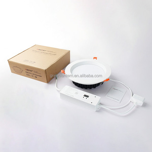 Dmx downlight 25 Wát RGB + CCT Led Downlight rdm DMX 512 hiển thị kỹ thuật số điều khiển RGB CCT 2700-6500K 120 độ LED Downlight 2000lm - Product Image 1