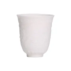 Янчжи Нефритовая керамическая белая фарфоровая чашка для сутры сердца