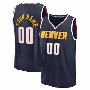Venta al por mayor NBaing Denver All Players Jersey Venta caliente de alta calidad barato baloncesto americano cosido impreso Jersey ropa deportiva - Product Image 2