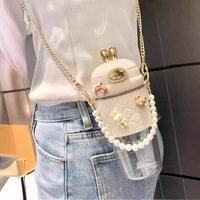Gobelet en plastique avec paille – Design portable chic et premium à motif de dessin animé pour femmes, adultes et futures mamans