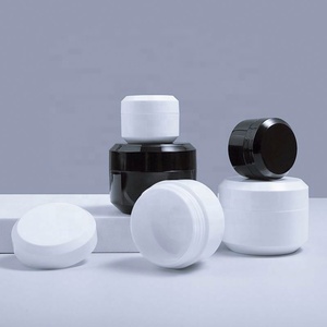 High Quality <b>Plastic</b> Packaging Face Cream <b>Jar</b> Mini Cosmetic 50 ml <b>Jars</b> With Lid Black Eye Cream <b>Jar</b> - Product Image 4