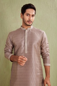 Designer Ethnic <b>Mens</b> Cotton <b>Kurta</b> Regular Fit Ankle-Length Traditional Casual Wear India Pakistan Style White Churidar <b>Kurta</b> - Product Image 3