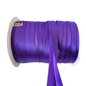 2026 NUEVO KJ Colors 1,2 cm Double Bias Bind Tape Poliéster Stain Bias Bind Ribbon para prendas de vestir - Product Image 1