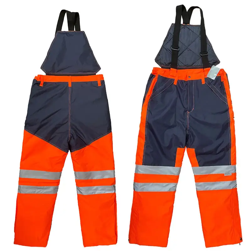 Tute Cargo pantaloni pantaloni Casual alta visibilità nastro riflettente abbigliamento da lavoro bavaglino di sicurezza