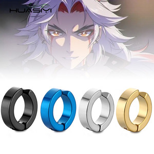 กรณีการศึกษาต่างหูสตั๊ด Vanitas อะนิเมะ genshin คลิปหู arataki <span class=keywords><strong>itto</strong></span> แบบกำหนดเองของขวัญสแตนเลส - Product Image 2