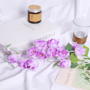 Lys de <span class=keywords><strong>la</strong></span> Vallée en soie à tige unique et longue, avec 15 têtes de fleurs, style Instagram, fleurs artificielles - Product Image 6