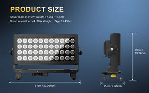 SHEHDS Wasserdichter <span class=keywords><strong>LED</strong></span> 44x10W RGBW Flutlichtstrahler für DJ Club Bühnenveranstaltungen - Product Image 4