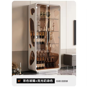 Vitrina de Exhibición Hecha a Mano <span class=keywords><strong>2026</strong></span>, Mueble para Vinos de Salón, Mueble Alto de Vidrio, Estilo Lujoso y Moderno, Mueble para TV de Pared, Barra de Vinos - Product Image 5