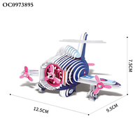Jouet d'artisanat bricolage pour enfant impression personnalisée 3d avion carton papier modèle de construction puzzle développement de jeu puzzle