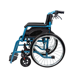 Silla de Ruedas Manual Plegable para Adultos Mayores o con Discapacidad, Reposabrazos y Reposapiés Fijos, Silla de Ruedas Ligera y Portátil - Product Image 4