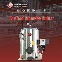 Générateur de vapeur vertical à biomasse à déploiement rapide LHG en acier inoxydable industriel, production de vapeur de 0,3/0,5/0,7/1/1,5/2 tonnes/h