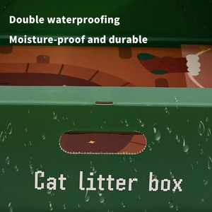 <span class=keywords><strong>Bac</strong></span> à litière jetable en <span class=keywords><strong>carton</strong></span> robuste et imperméable, facile à transporter - Product Image 4