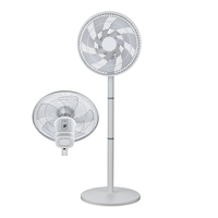 Prix usine lame en plastique 50w 3 vitesses télécommande tactile 16 pouces ventilateur oscillant sur pied