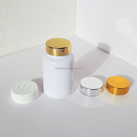 Flacon en plastique PET dépoli sérigraphié de 120 ml et 150 ml, de qualité alimentaire, avec bouchon à vis, pour pilules, comprimés de calcium, vitamines, OEM/ODM